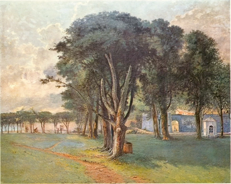 Paesaggio con alberi - Palazzo Comunale, La Spezia